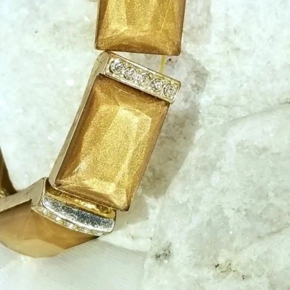 ❤️ Coppery Gold Shimmer Stretch Bracelet - Picture 3 of 6